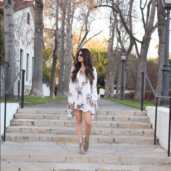 ✨HP✨Electric Orchid Print Swing Tunic✨ - Picture 3 of 8